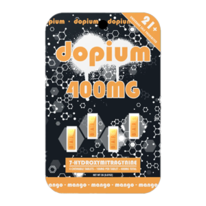DOPIUM 7-HYDROXYMITRAGYNINE CHEWABLE TABLETS 100MG 4CT - MANGO
