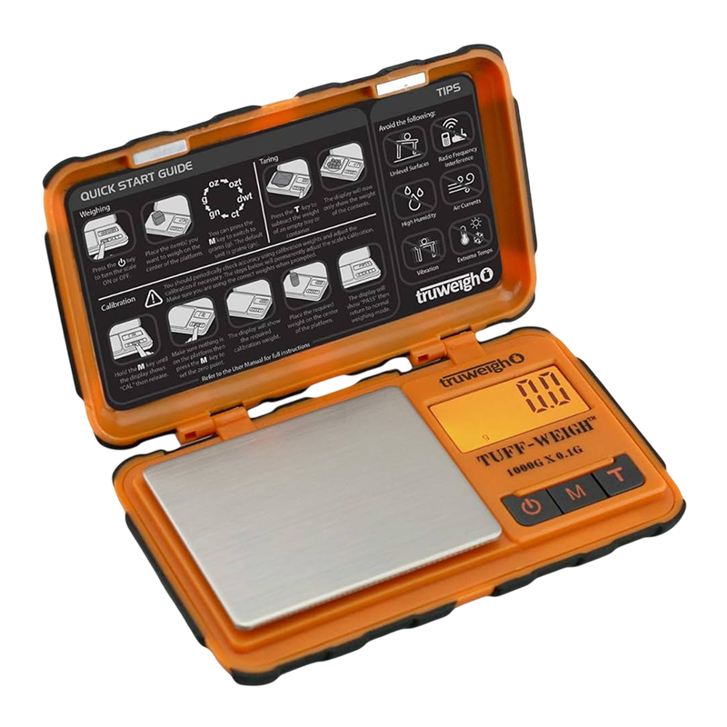 TRUWEIGH SCALE TUFF-WEIGH 1000G X 0.1G - ORANGE