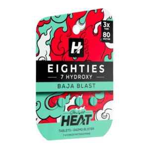 STRAIGHT HEAT EIGHTIES 7-HYDROXY TABLETS 80MG 3CT - BAJA BLAST