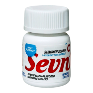 SEVN UP 7-HYDROXY PURE EXTRACT TABLETS BOTTLE 40MG 20CT - SUMMER SLUSH (BLUE SLUSH)