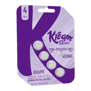 KREAM OHMZ 7OH+PSEUDO+MIT BLEND TABLETS 100MG 4CT - GRAPE