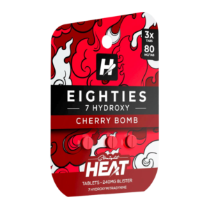 STRAIGHT HEAT EIGHTIES 7-HYDROXY TABLETS 80MG 3CT - CHERRY BOMB