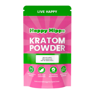 HAPPY HIPPO KRATOM POWDER 500G/17.6OZ - RED HOT HIPPO
