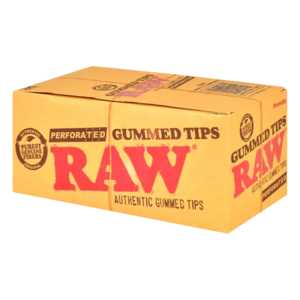 RAW TIPS BOX - GUMMED 33 TIPS BOX OF 24