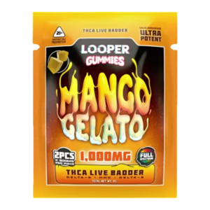LOOPER THCA LIVE BADDER ULTRA POTENT GUMMIES 500MG 2CT - MANGO GELATO