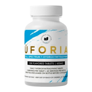 UFORIA FULL SPECTRUM 7-HYDROXYMITRAGYNINE TABLETS BOTTLE 15MG 30CT - BLUE