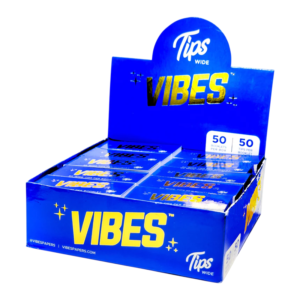 VIBES ROLLING PAPERS BOX - TIPS BOX OF 50
