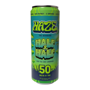 HAZE THC BEVERAGE 12FLOZ 50MG - HALF & HALF