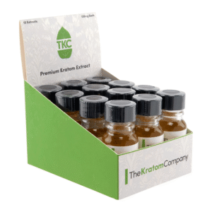 THE KRATOM COMPANY KRATOM LIQUID SHOTS BOX OF 12 - GREEN