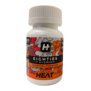 STRAIGHT HEAT EIGHTIES 7-HYDROXY TABLETS BOTTLE 80MG 10CT - TROPICAL PARADISE