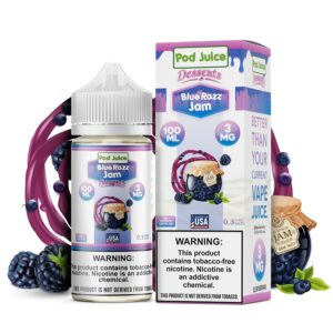 POD JUICE DESSERTS 100ML 6MG - BLUE RAZZ JAM