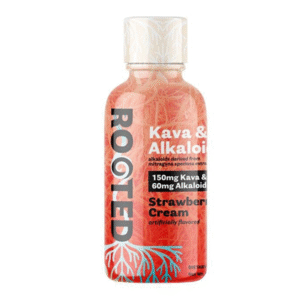 ROOTED KAVA & ALKALOIDS SHOTS 60ML 150MG KAVA / 60MG ALKALOIDS - STRAWBERRY CREAM