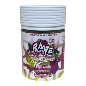 RAVE KRATOM GUMMIES - NUMB SOUR GRAPE