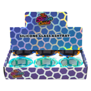 THE STICKER CARTEL SILICONE GLASS ASHTRAY BOX OF 6
