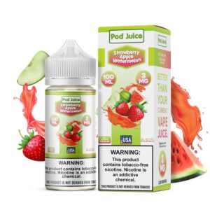 POD JUICE CLASSIC 100ML 0MG - STRAWBERRY APPLE WATERMELON