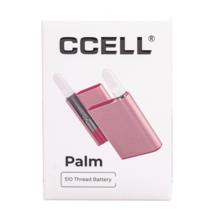 CCELL PALM CARTRIDGE BATTERY - RED WITH GOLD FRAME