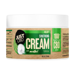 JUST CBD RELIEF SOOTHING CREAM JAR - 1000MG 8OZ MENTHOL