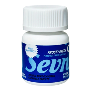SEVN UP 7-HYDROXY PURE EXTRACT TABLETS BOTTLE 40MG 20CT - FROSTY FRESH (COOL MINT)