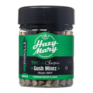 HAZY MARY THCA 1GM PRE-ROLLS JAR 50CT - GUSH MINTZ INDICA