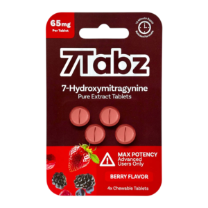 7TABZ 7-HYDROXYMITRAGYNINE PURE EXTRACT TABLETS 65MG 4CT - BERRY FLAVOR