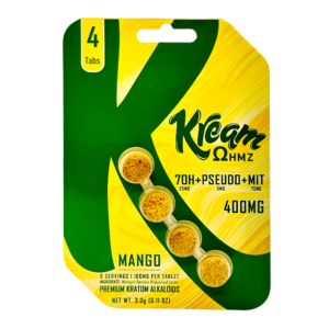 KREAM OHMZ 7OH+PSEUDO+MIT BLEND TABLETS 100MG 4CT - MANGO
