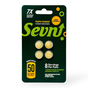 SEVN UP 7-HYDROXY PURE EXTRACT 7X ULTRA STRENGTH TABLETS 50MG 4CT - TROPIC THUNDER (TROPIC MELON)