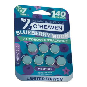 7 O'HEAVEN ADVANCED ALKALOID 7-HYDROXYMITRAGYNINE TABLETS 20MG 7CT - BLUEBERRY MOON
