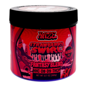 HAZE FANTASY BLEND GUMMIES 4000MG - STRAWBERRY SWIRL