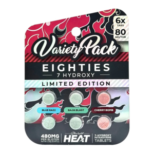 STRAIGHT HEAT EIGHTIES 7-HYDROXY TABLETS 80MG 6CT - LIMITED EDITION VARIETY PACK