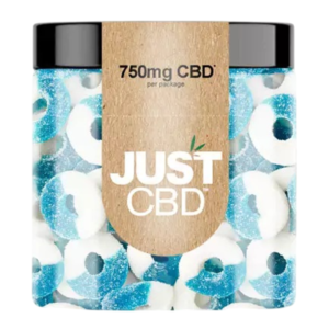 JUST CBD GUMMIES 750MG - BLUE RASPBERRY RINGS