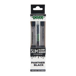 OOZE SLIM CLEAR SERIES PEN 400MAH - PANTHER BLACK