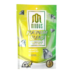 MODUS PLATINUM BLEND DIAMOND SAUCE CB9-A + THC-P 3000MG GUMMIES - TROPICAL ASSORTED