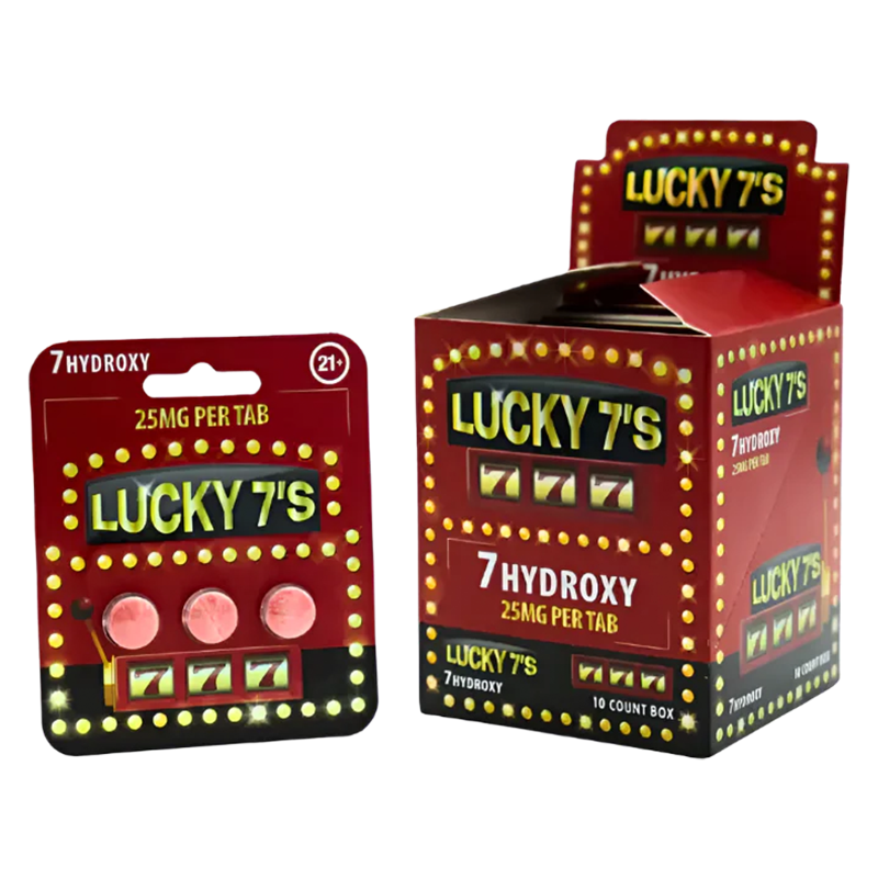 LUCKY 7'S 7-HYDROXY TABLETS 25MG 3CT - UNFLAVORED