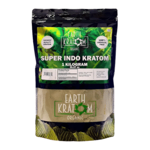EARTH KRATOM ORGANIC KRATOM POWDER 1KG/35.27OZ - SUPER INDO KRATOM