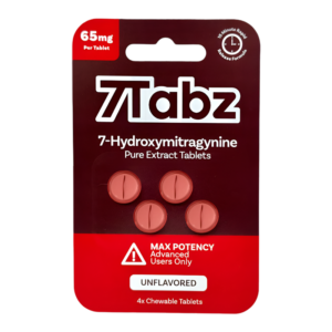 7TABZ 7-HYDROXYMITRAGYNINE PURE EXTRACT TABLETS 65MG 4CT - UNFLAVORED