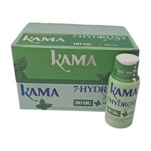 KAMA 7-HYDROXYMITRAGYNINE LIQUID KRATOM EXTRACT SHOTS 30ML 80MG - MINT BOX OF 12