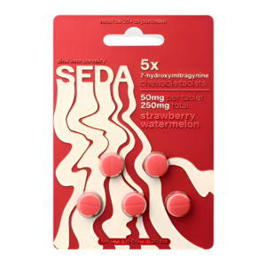 SEDA 7-HYDROXYMITRAGYNINE CHEWABLE TABLETS 50MG 5CT - STRAWBERRY WATERMELON
