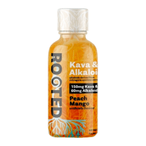 ROOTED KAVA & ALKALOIDS SHOTS 60ML 150MG KAVA / 60MG ALKALOIDS - PEACH MANGO
