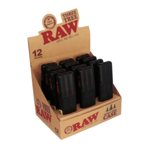 RAW THREE TREE CASE FOR PRE-ROLL CONES- BOX OF 12