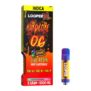 LOOPER XL SERIES LIVE RESIN 2G CARTRIDGE - HARDCORE OG INDICA