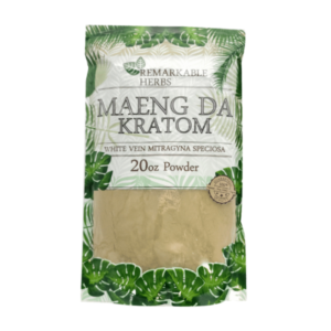 REMARKABLE HERBS KRATOM POWDER 20OZ - MAENG DA WHITE VEIN