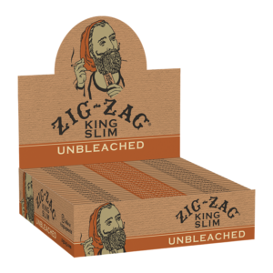 ZIG ZAG ROLLING PAPERS BOX - UNBLEACHED KING SIZE BOX OF 24