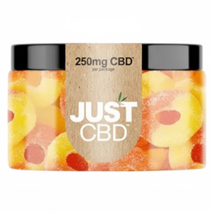 JUST CBD GUMMIES 250MG - PEACH RINGS