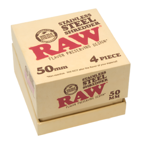 RAW STAINLESS STEEL SHREDDER - 50MM 4 PIECE