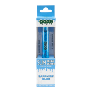 OOZE SLIM CLEAR SERIES PEN 400MAH - SAPPHIRE BLUE