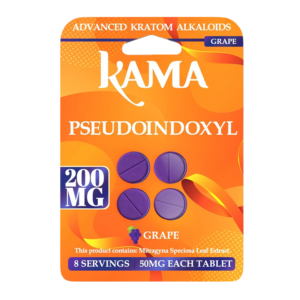KAMA ADVANCED KRATOM ALKALOIDS PSEUDOINDOXYL TABLETS 50MG 4CT - GRAPE