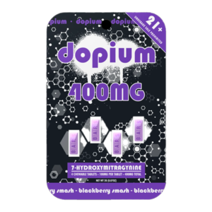 DOPIUM 7-HYDROXYMITRAGYNINE CHEWABLE TABLETS 100MG 4CT - BLACKBERRY SMASH