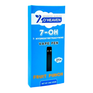 7 O'HEAVEN ADVANCED ALKALOID 7-HYDROXYMITRAGYNINE VAPE PEN 1000MG - FRUIT PUNCH