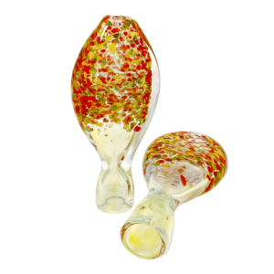 ALPHA GLASS HAND PIPE - 3" DIAPHANOUS FISH
