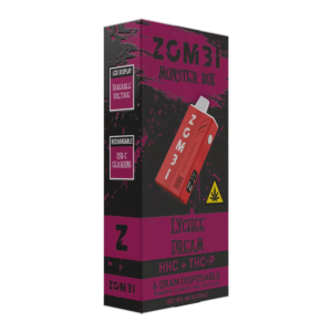 ZOMBI MONSTER BOX HHC + THC-P 6G DISPOSABLE - LYCHEE DREAM HYBRID